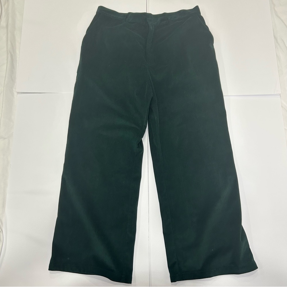 Cider Dark Green Wide Leg Corduroy pants women’s size 0XL